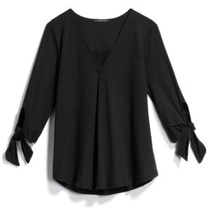West Kei Tie Sleeve Knit Top